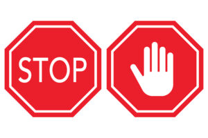 Two red stop signs. <a href="https://www.freepik.com/free-vector/two-red-stop-signs-set_38958827.htm#query=stop%20sign&position=0&from_view=keyword&track=ais&uuid=00845ed2-fe65-4bea-a762-bbe71b79ec1b">Image by juicy_fish</a> on Freepik